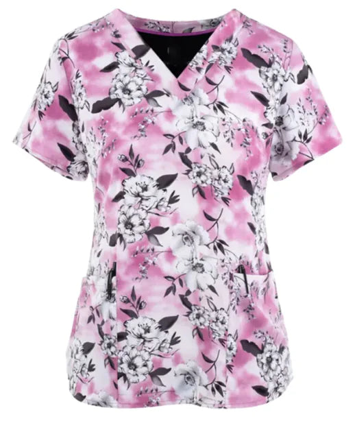 Printed Loose Casual Women's Nurses' Uniform