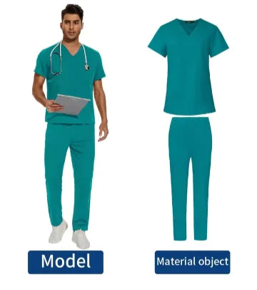 Men's V-Neck Medical Uniform Scrub Outfit