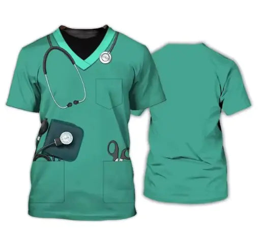 Funny Cosplay T-shirts for Nurses and Healthcare Workers