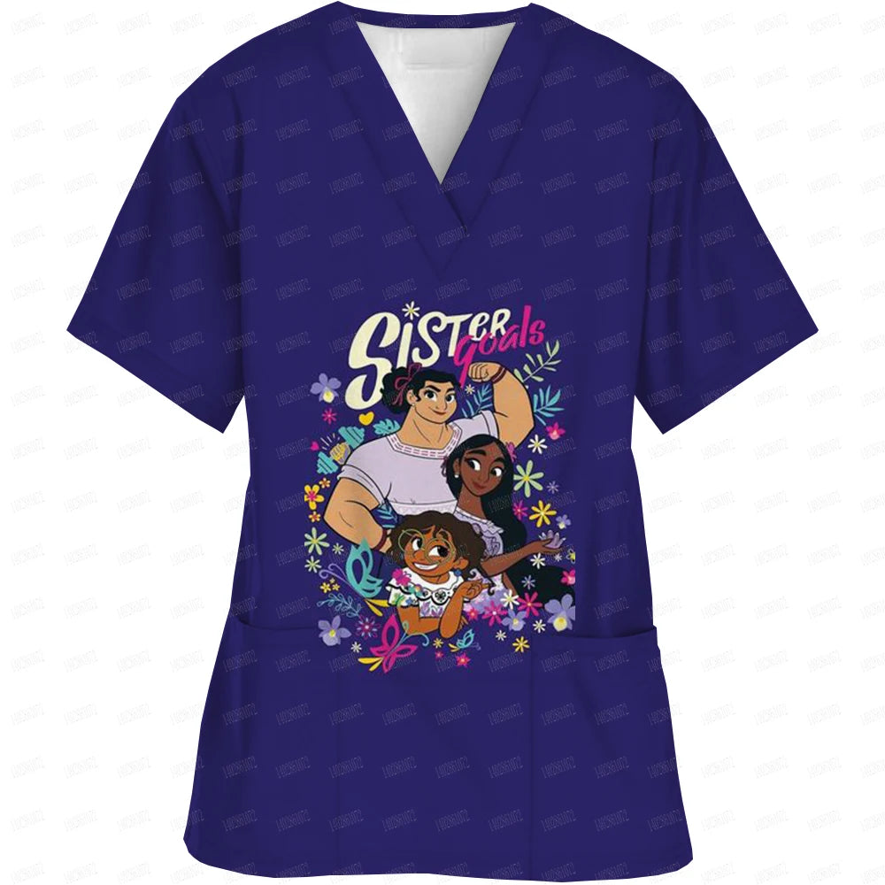 Women's Nursing Clothing High-quality Disney Print Top Accessories