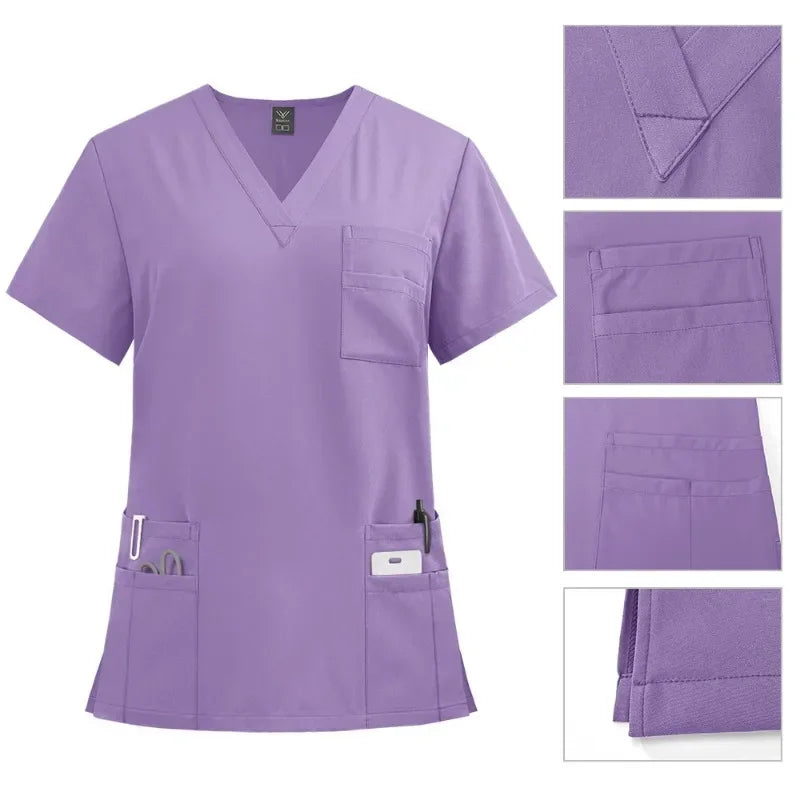 Classic New Nurse Scrubs Set Men Nurse Accessories Medical Uniform