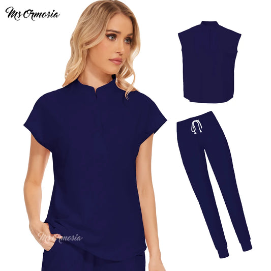 Medical Uniforms Women Scrubs Sets Nurse Nursing Work Clothes Beauty