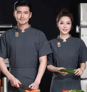 Chef Jacket Short Sleeve Kitchen Uniform