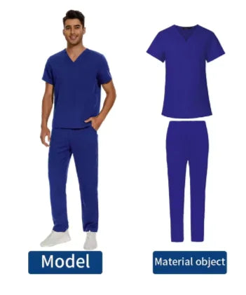 Men's V-Neck Medical Uniform Scrub Outfit