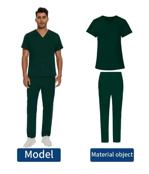 Men's V-Neck Medical Uniform Scrub Outfit