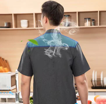 Chef Jacket Short Sleeve Kitchen Uniform